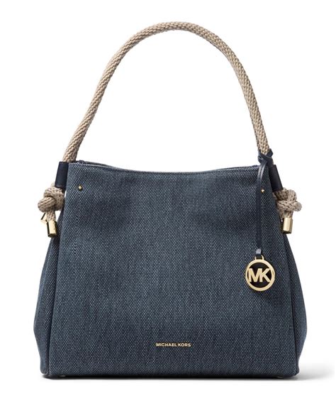 michael kors denim purse isla|Michael Kors denim handbags.